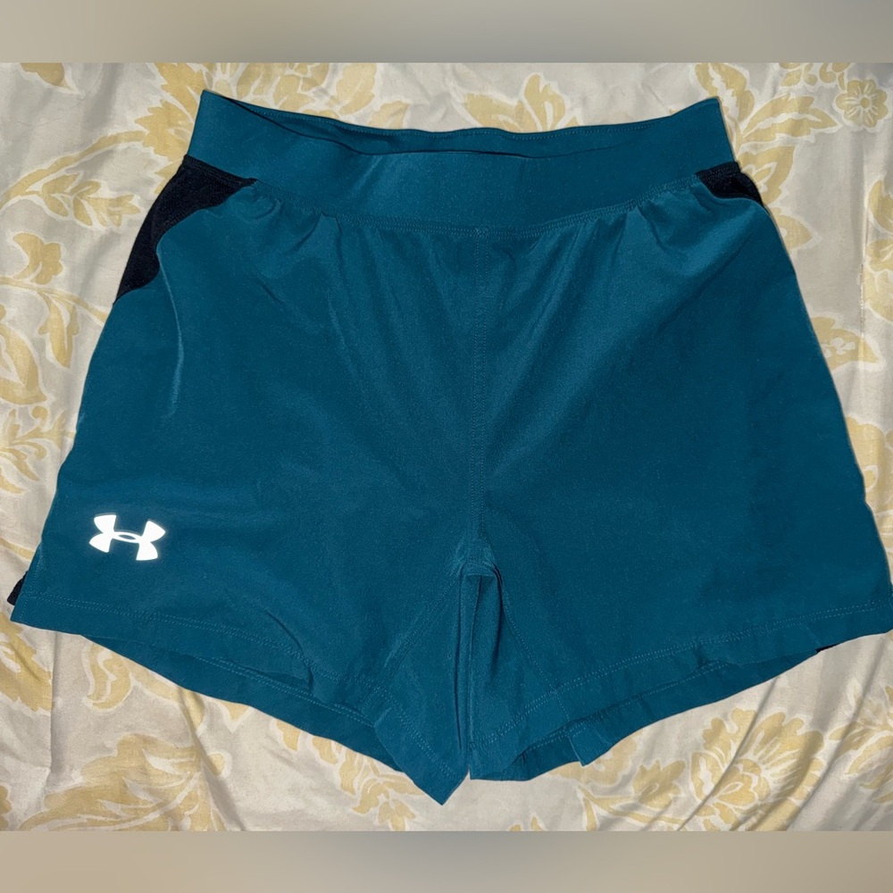 Under Armour Teal and Black Athletic Shorts NWOT